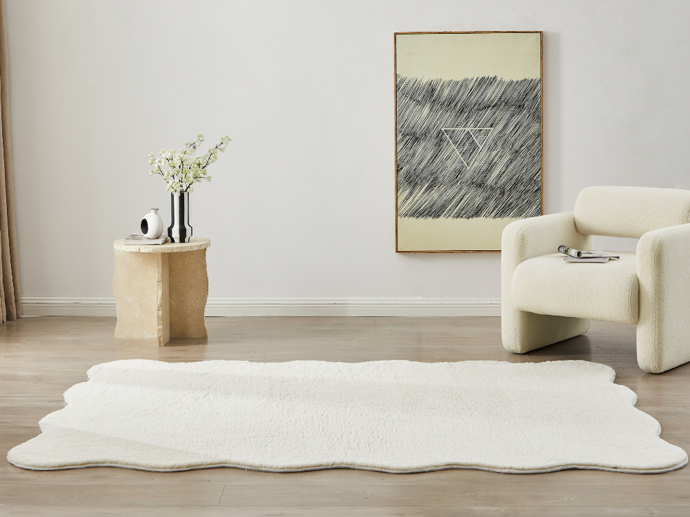 Jerome Wave-shaped Fluffy Rug