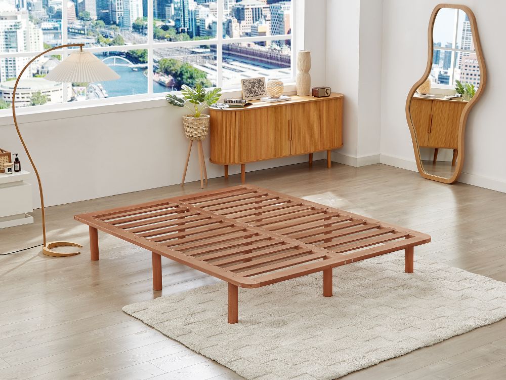 Cali Bed Base in Walnut