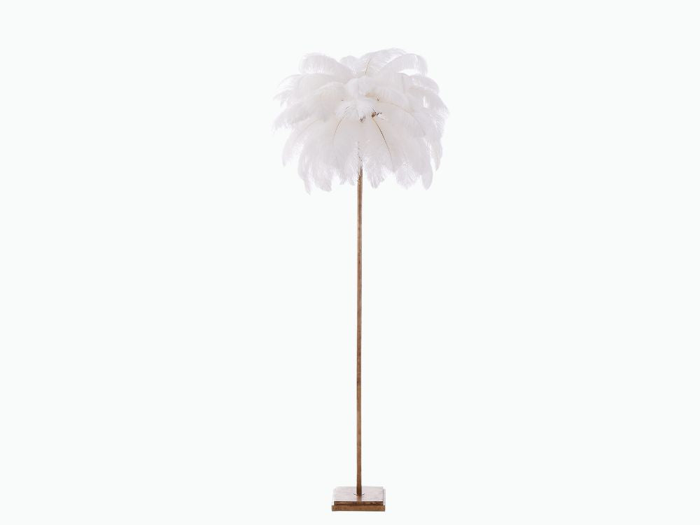 Dion Ostrich Feather Floor Lamp