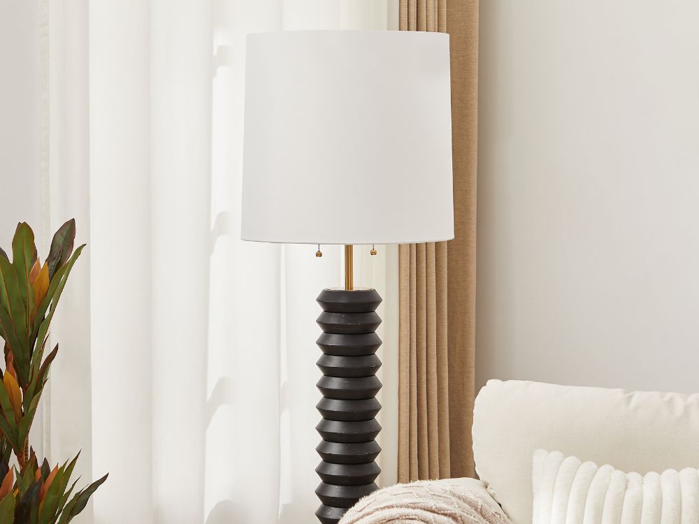 Yura Hand-Brushed Metal Floor Lamp