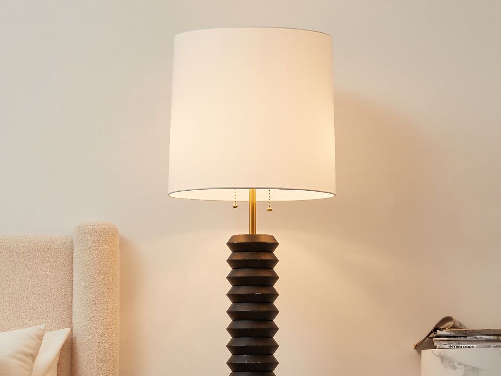 Yura Hand-Brushed Metal Floor Lamp