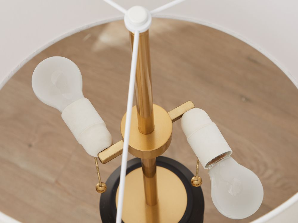 Yura Hand-Brushed Metal Floor Lamp