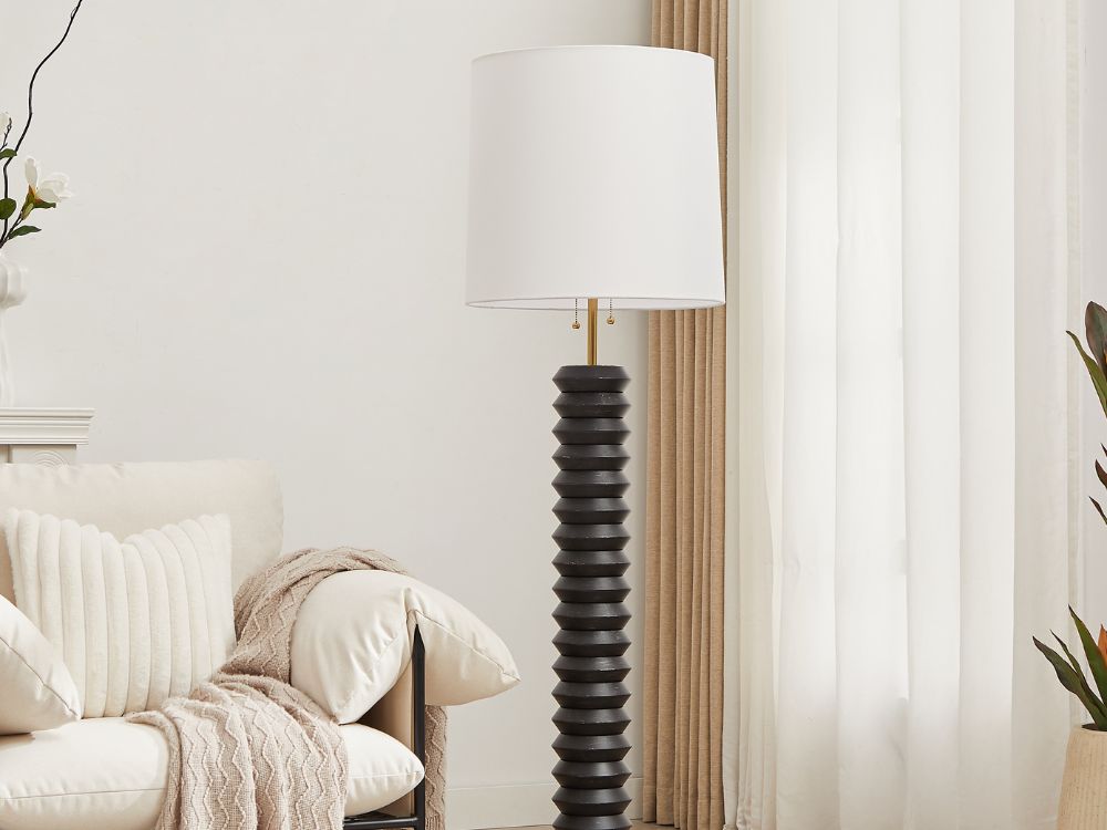 Yura Hand-Brushed Metal Floor Lamp