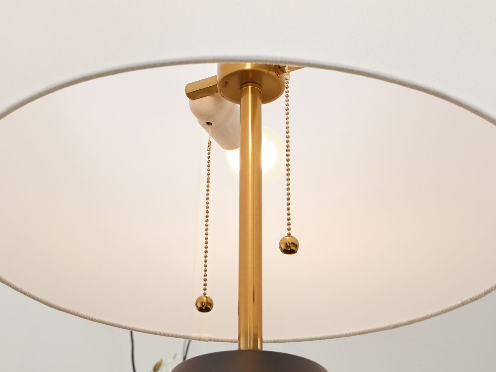 Yura Hand-Brushed Metal Floor Lamp