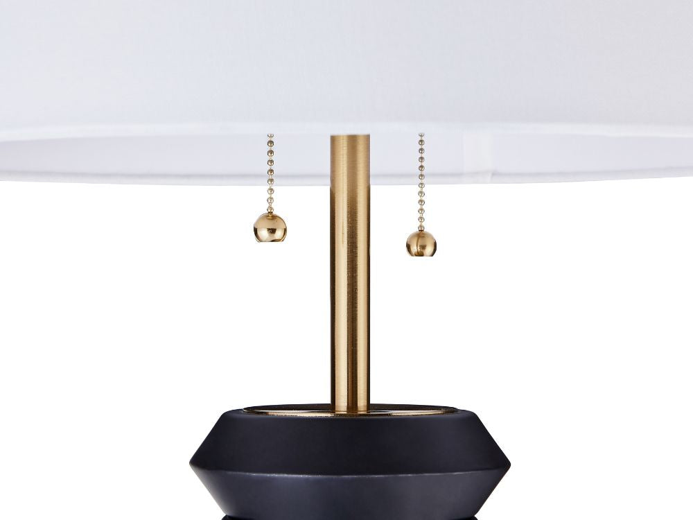Yura Hand-Brushed Metal Floor Lamp