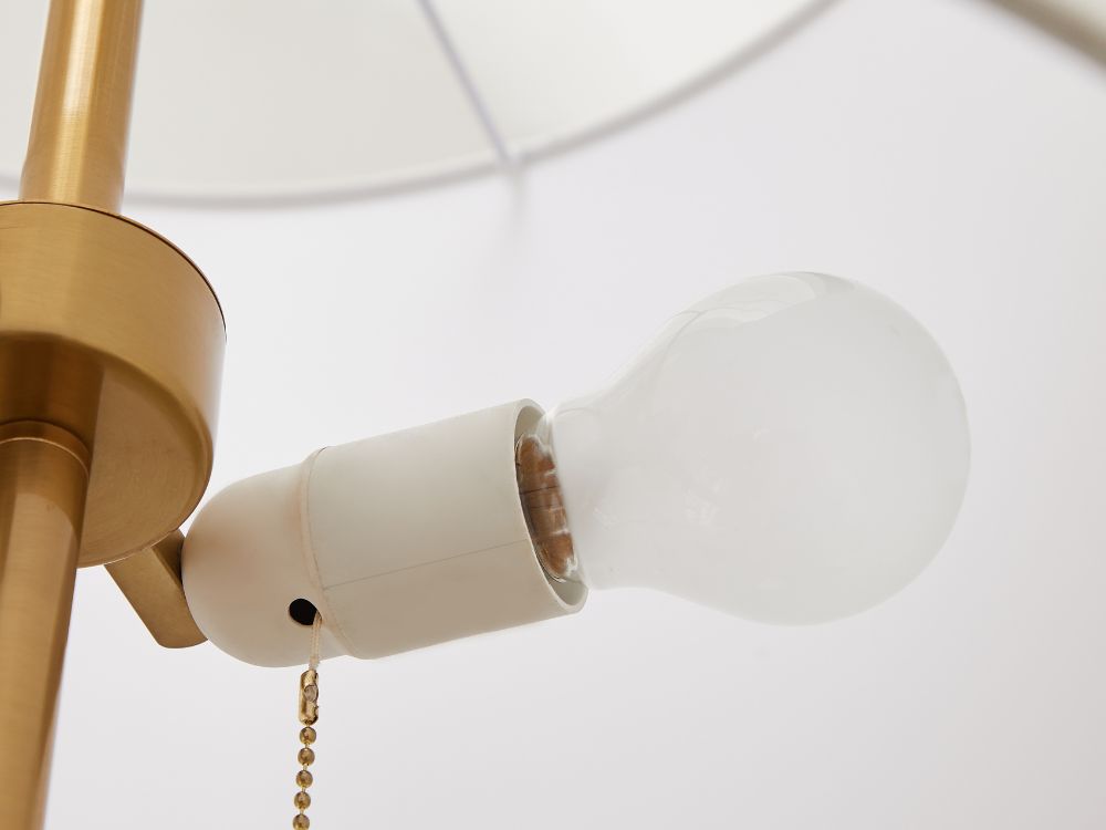 Yura Hand-Brushed Metal Floor Lamp