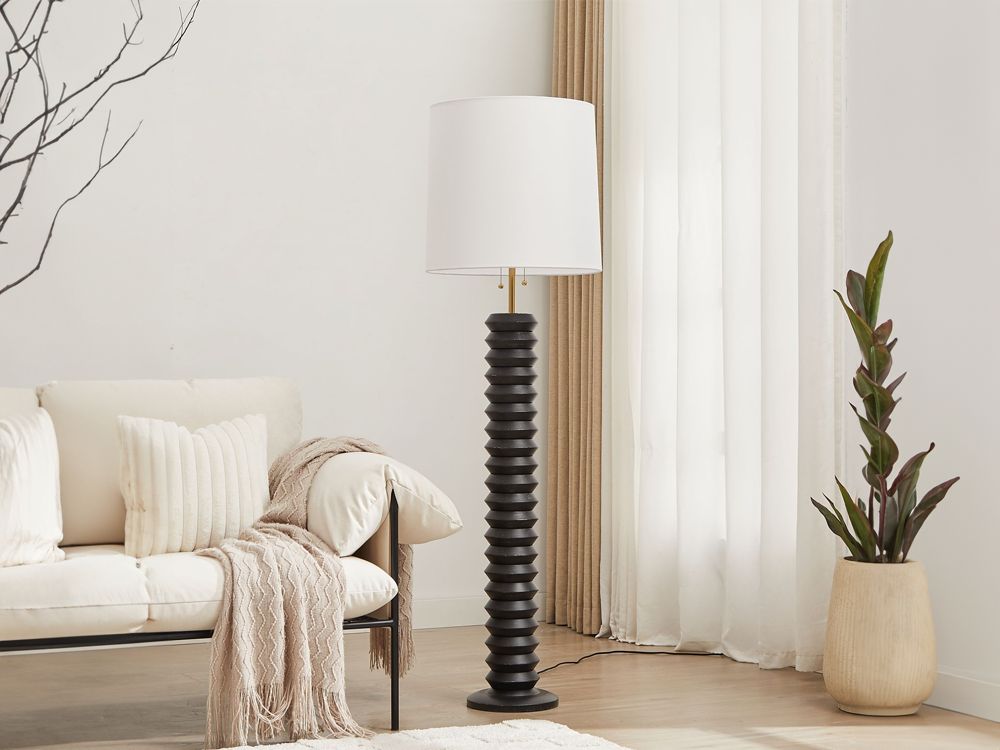 Yura Hand-Brushed Metal Floor Lamp