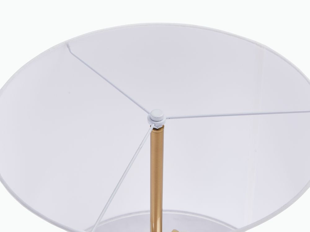 Yura Hand-Brushed Metal Floor Lamp