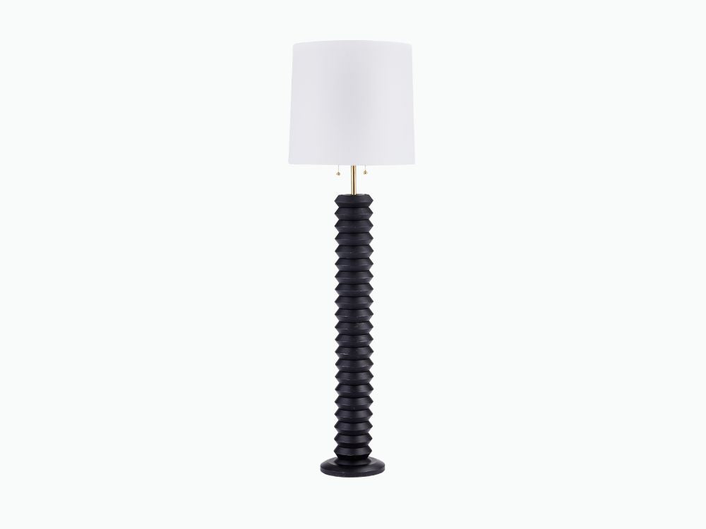 Yura Hand-Brushed Metal Floor Lamp