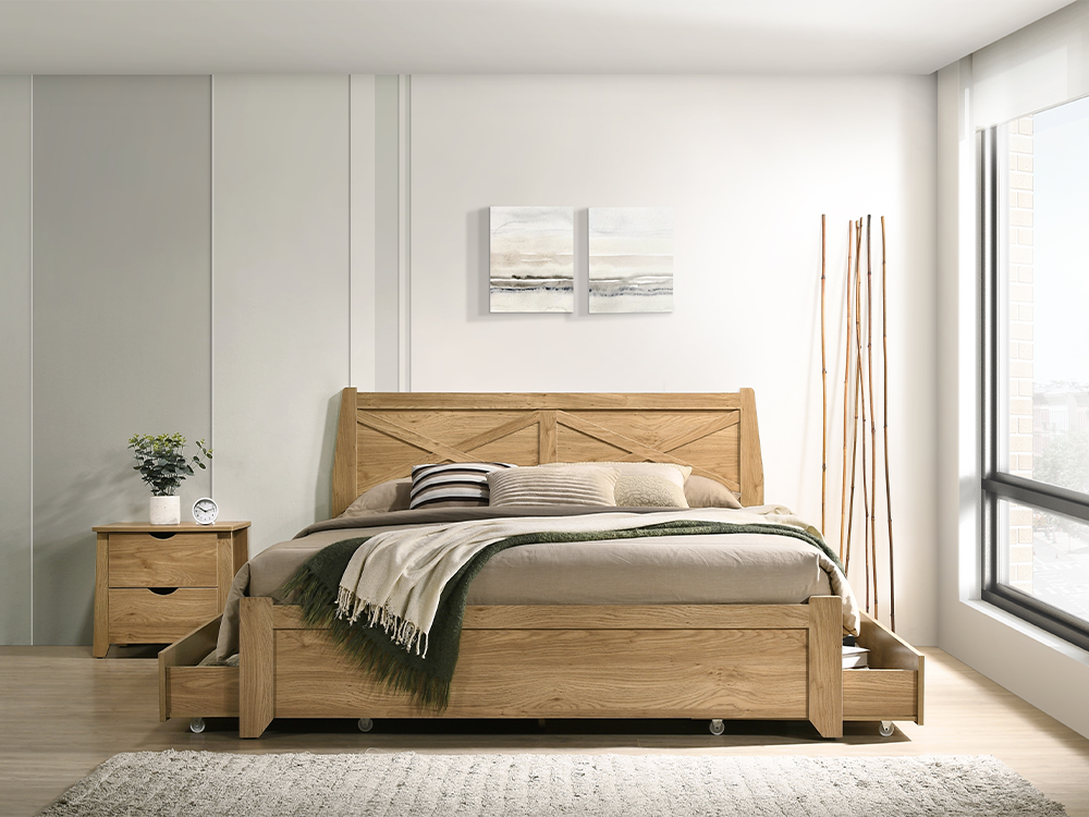 Mia Bed Frame with Drawers