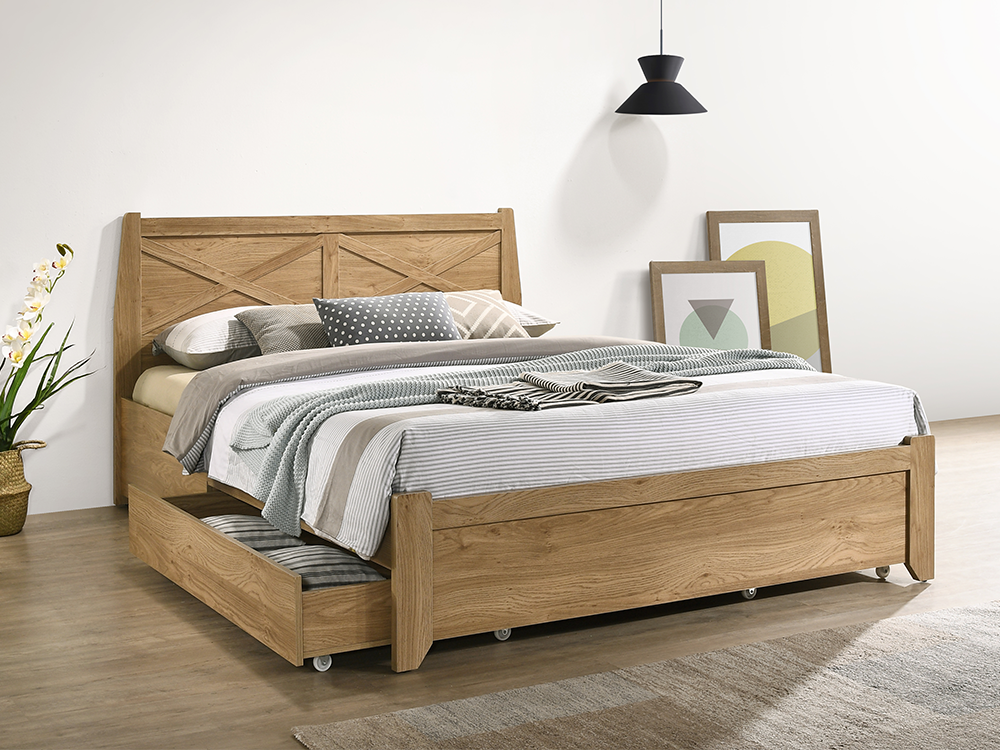 Mia Bed Frame with Drawers