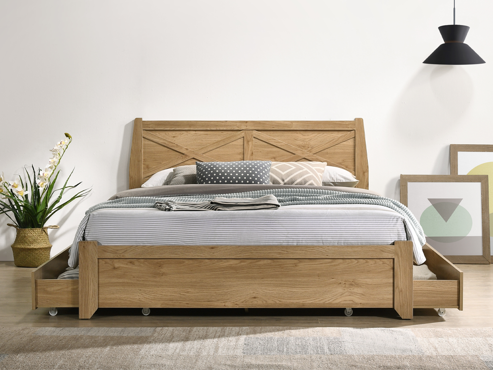 Mia Bed Frame with Drawers