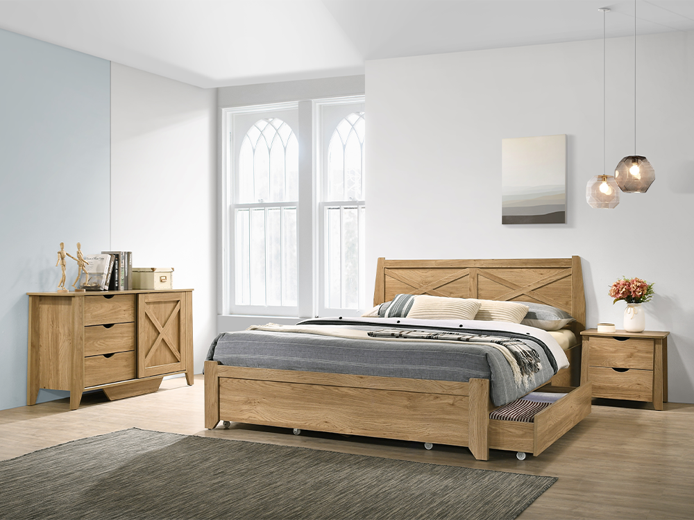 Mia Bed Frame with Drawers